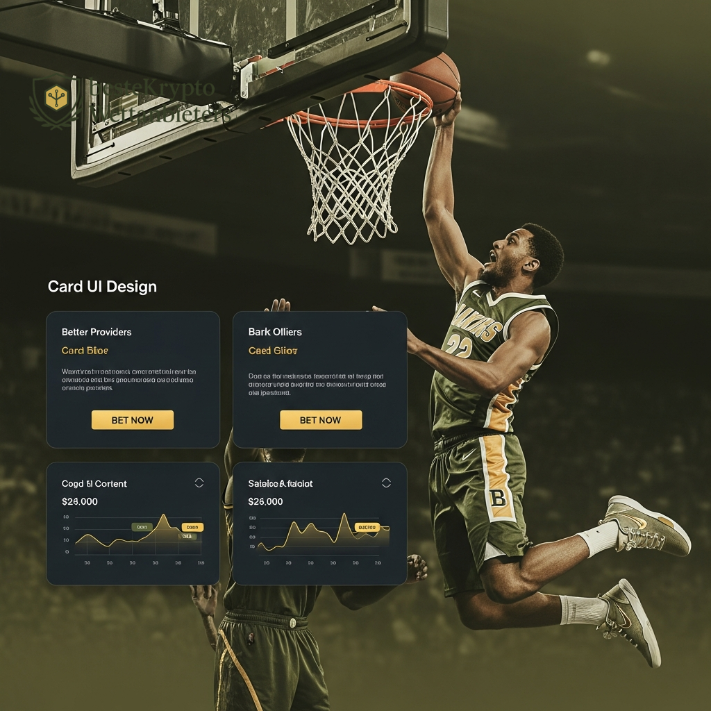 Sportanalyse-Dashboard mit einem Basketballspieler, das die taktische Tiefe und die Schlüsselfaktoren des Spiels visualisiert.